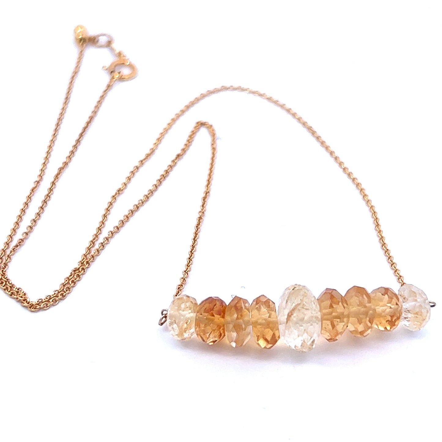 Citrine Bead Necklace