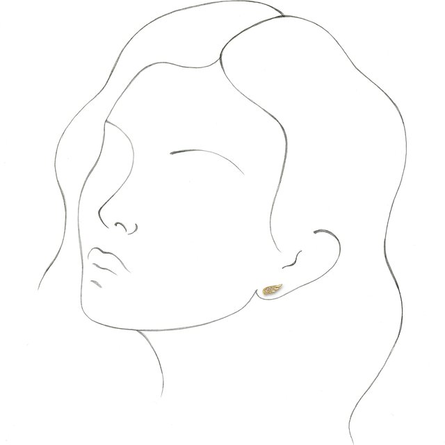 Diamond Angel Wing Earrings
