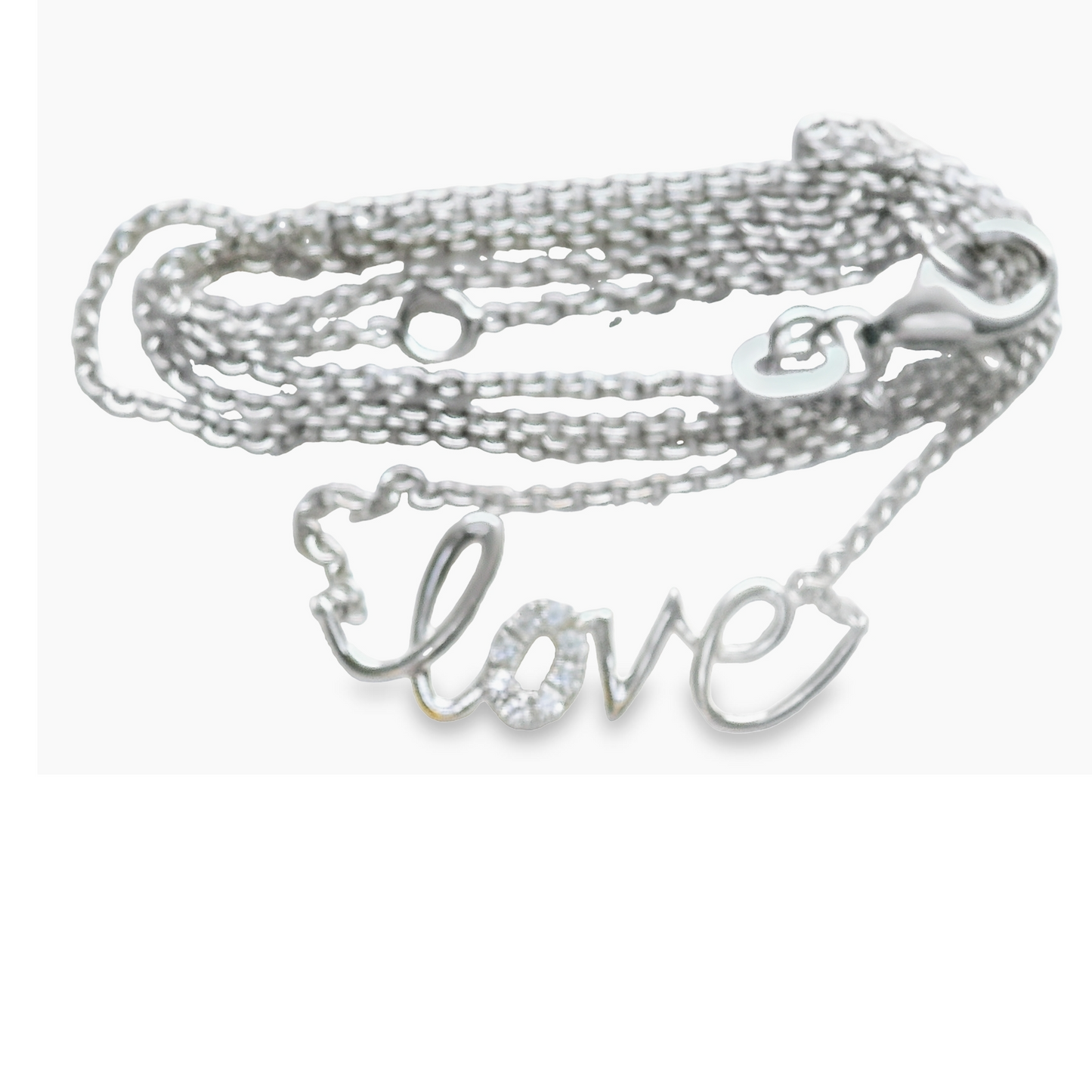 Nothing but "Love" with diamonds set into the O.