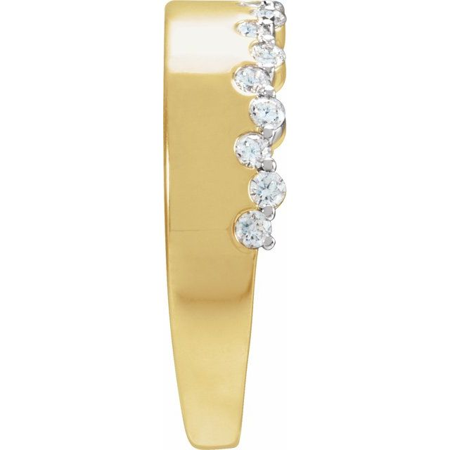 Wave of Diamonds Ring