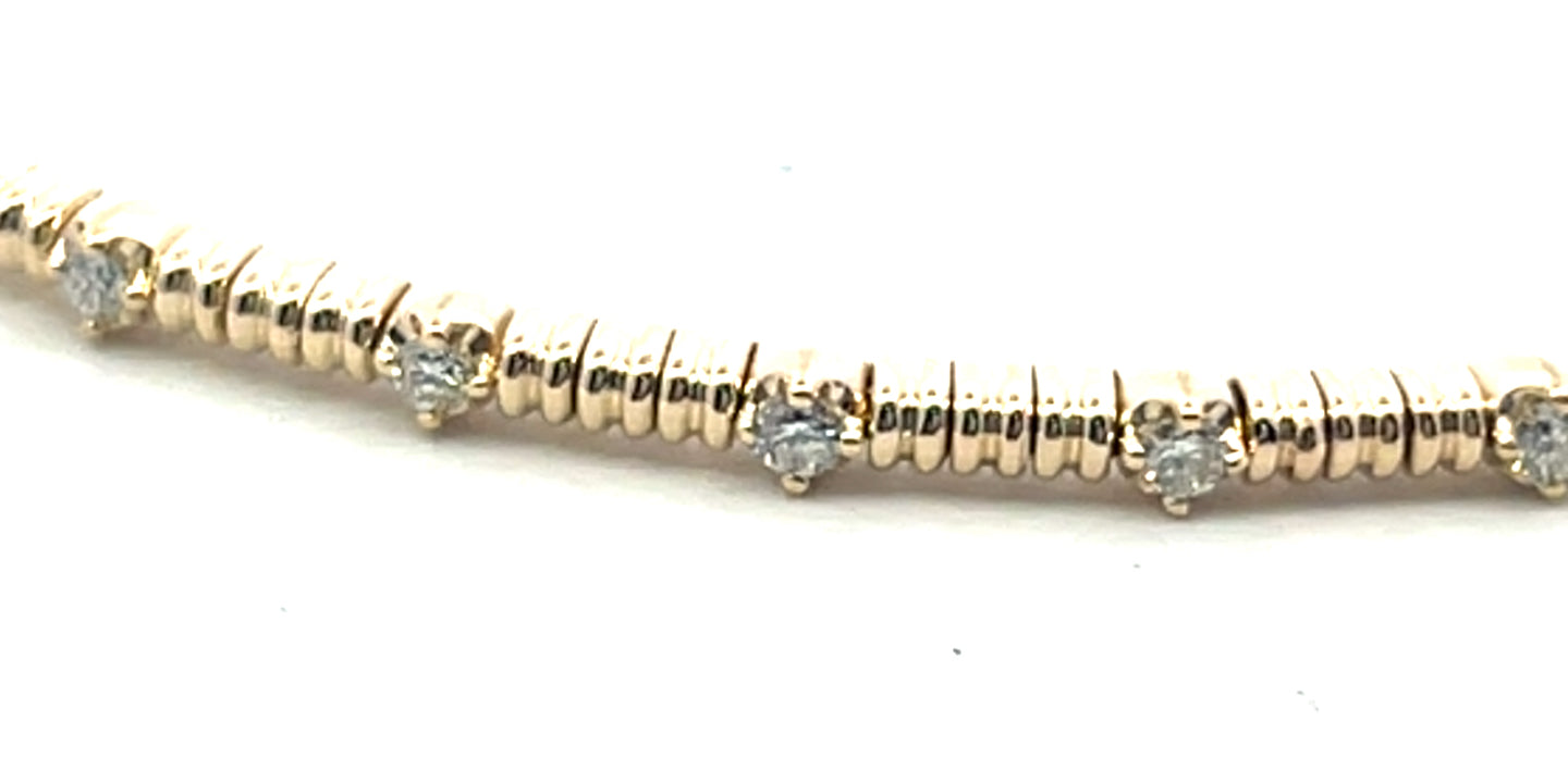 Diamond Flexi Bangle Bracelet