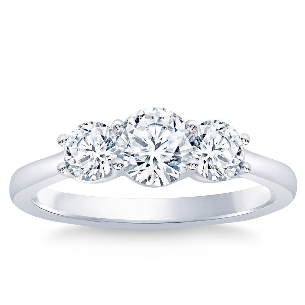 Estate Diamond Three Stone Ring