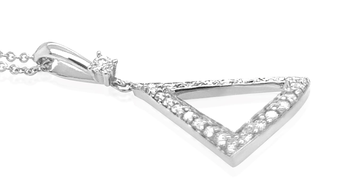 Diamond Triangle Pendant