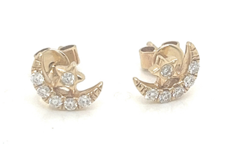 Moon And Star Earrings