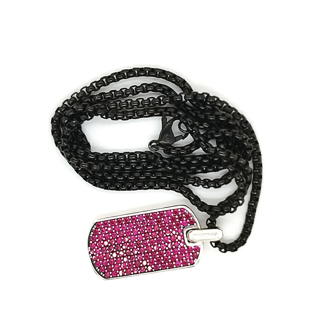 Ruby Dog Tag by David Yurman