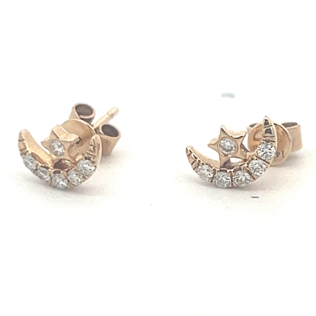 Moon And Star Earrings