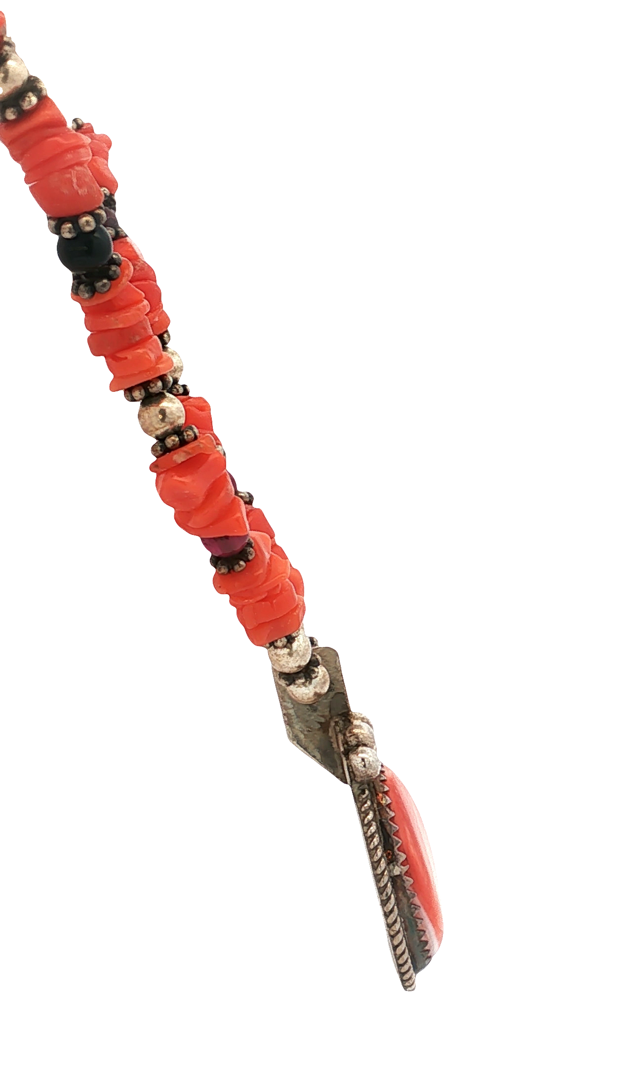 Vintage Coral and Stone Necklace