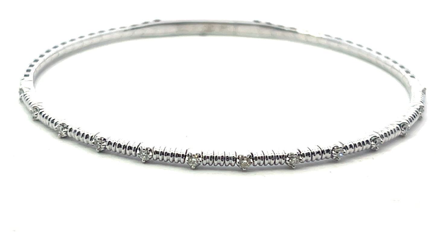 Diamond Flexi Bangle Bracelet