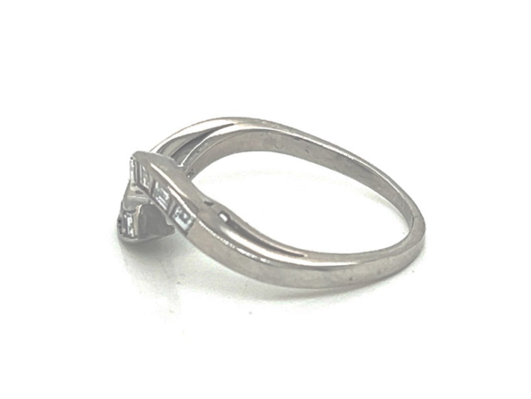 Platinum- Diamond Bypass Ring