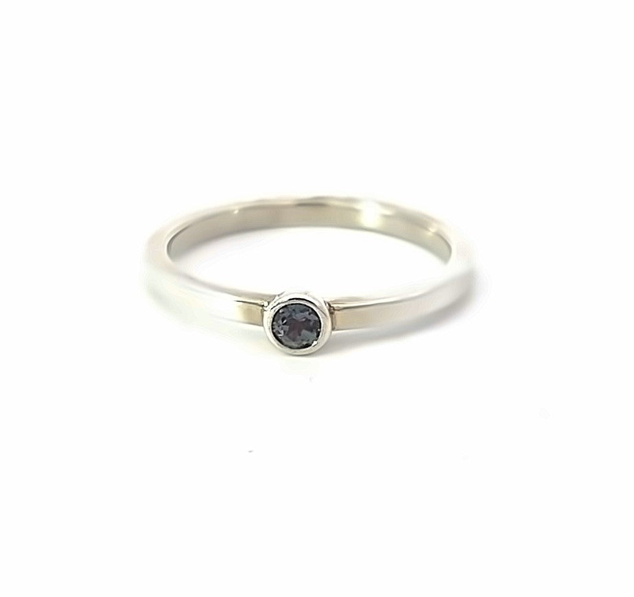 Alexandrite-June Birthstone Stacking Ring