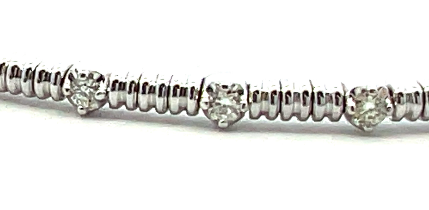 Diamond Flexi Bangle Bracelet