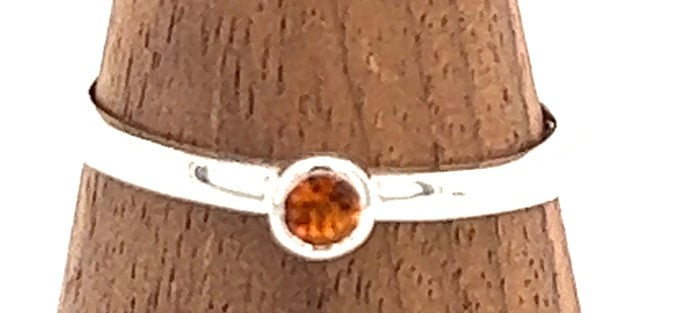 Citrine-November Birthstone Stacking Ring