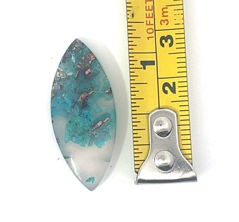 Coppered Chrysochola Malachite In Quartz (( Confetti Chrysocolla)
