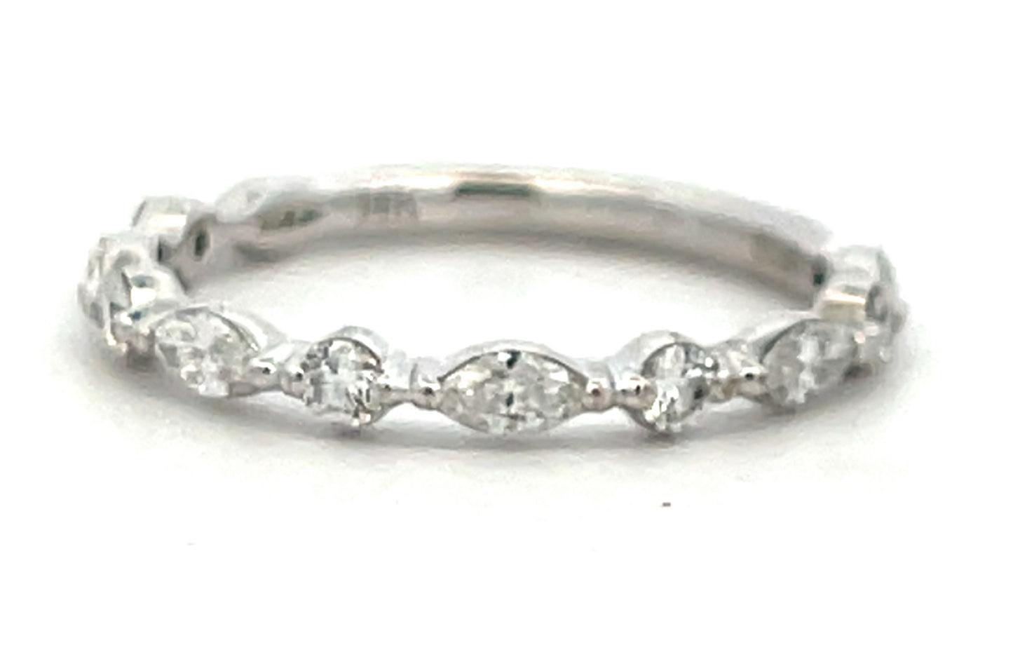 A.Jaffee Estate Marguise and Round Diamond Band