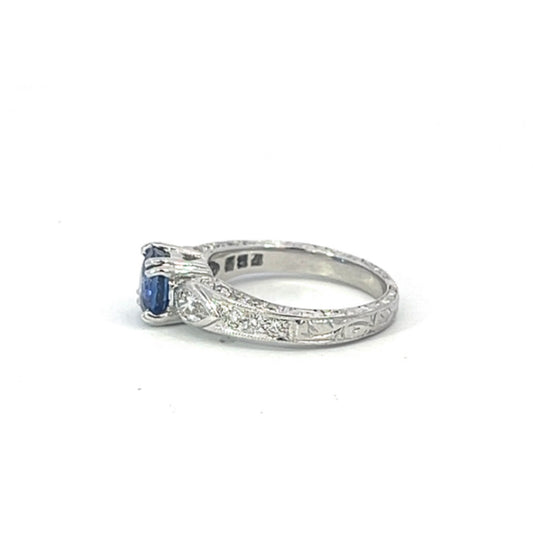 Sapphire and Diamond Ring