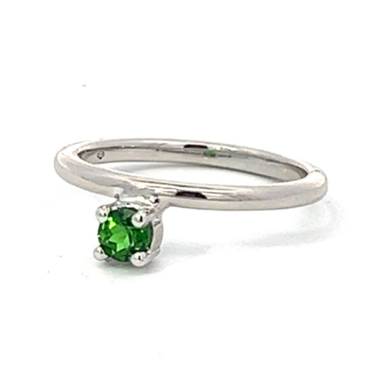 Tsavorite Garnet Stacking Ring