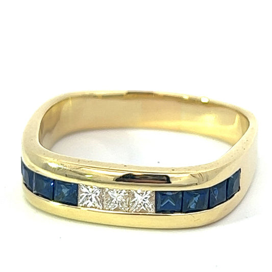 Sapphire and Diamond Diamond Ring