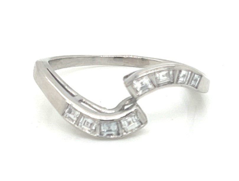 Platinum- Diamond Bypass Ring