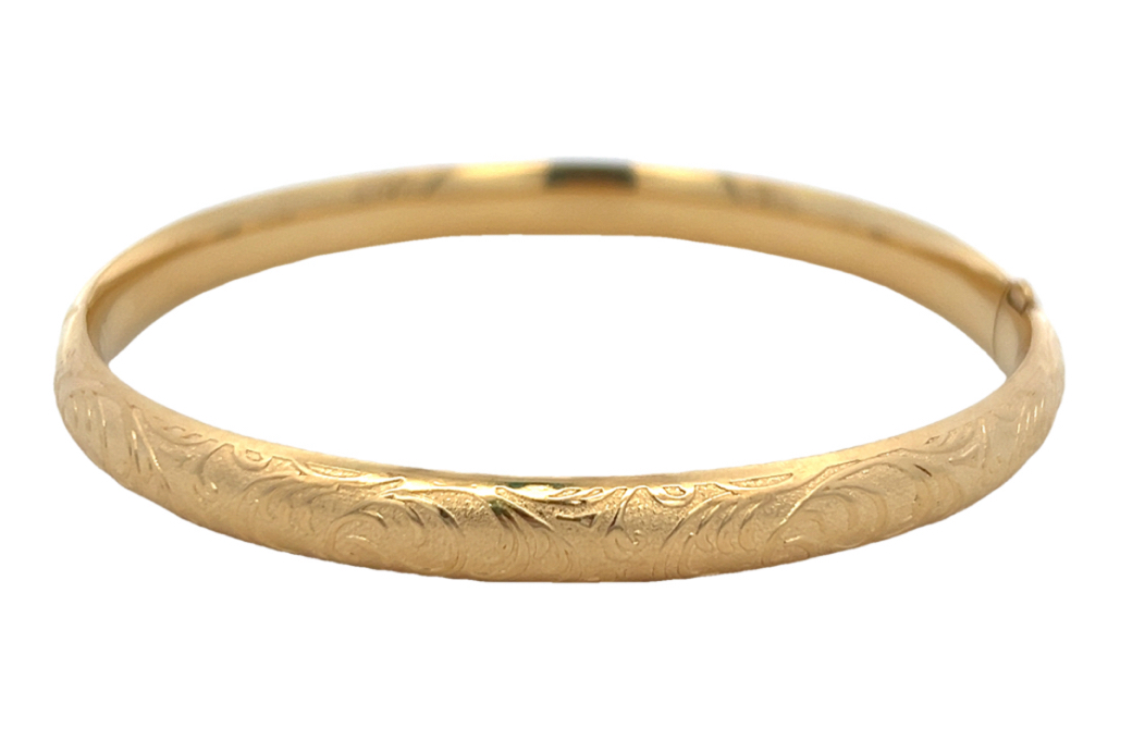 Gold Bangle Bracelet