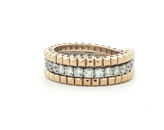 Flexi-Eternity ring crafted in radiant yellow gold