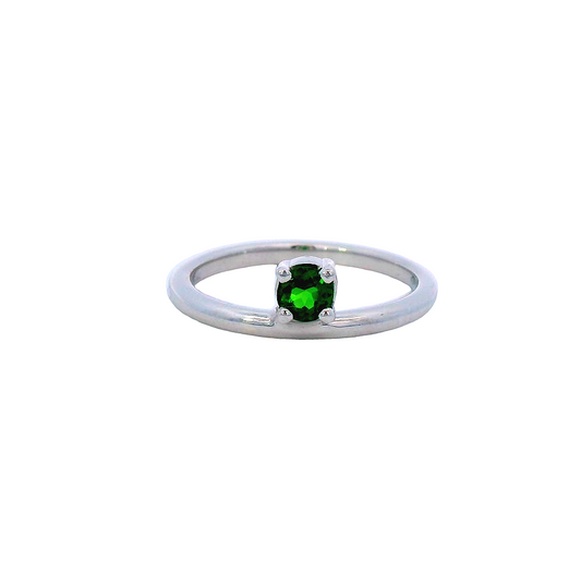 Tsavorite Garnet Stacking Ring