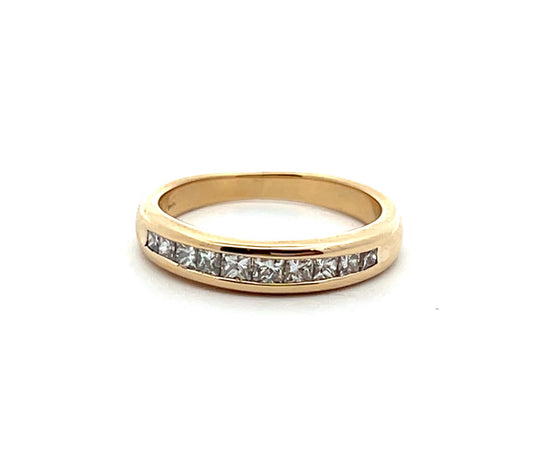 Princess Cut Diamond Band