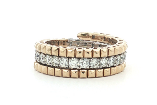 Flexi-Eternity ring crafted in radiant yellow gold