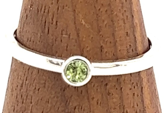 Peridot - August Birthstone Stacking Ring