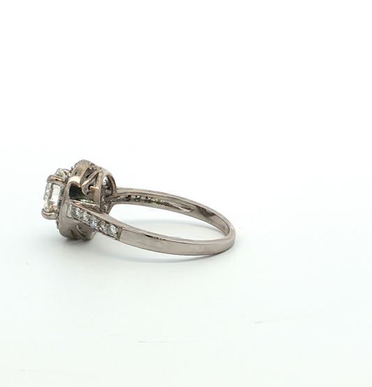 Natural Diamond Halo Ring