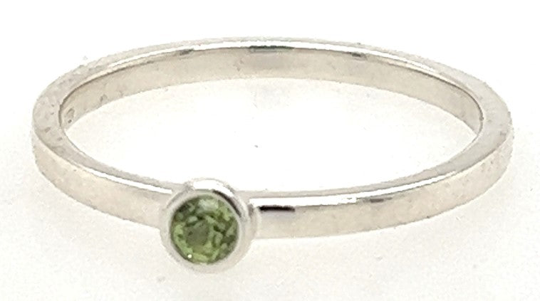 Peridot - August Birthstone Stacking Ring