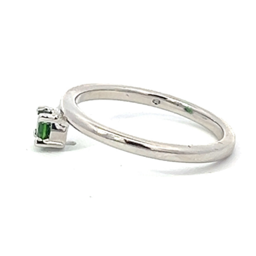 Tsavorite Garnet Stacking Ring