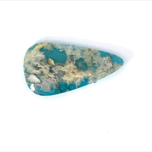 Plummed  Agate with reconsituted Turquoise backing  (Coral Sea Agate) Gemstone