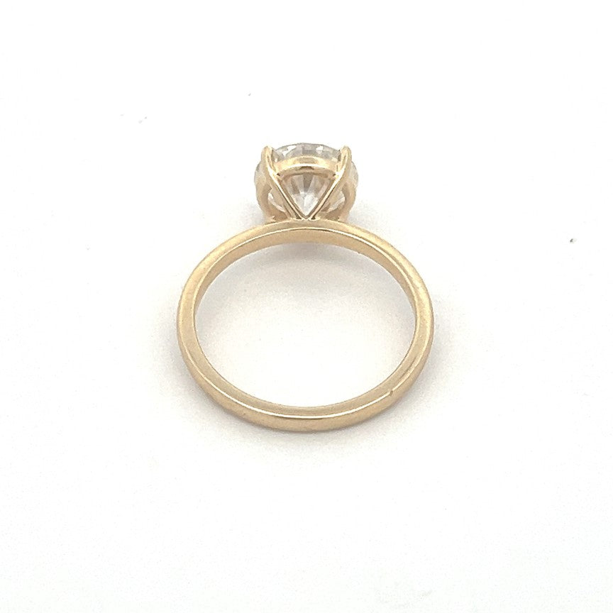 2.50 Carat Round Moissanite Solitaire Ring