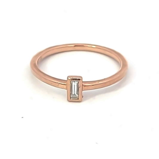 Baguette Diamond Stacking Band