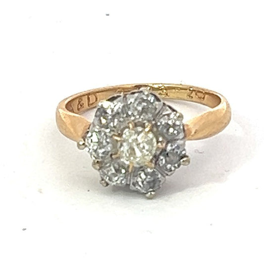 Vintage Floral Diamond Ring