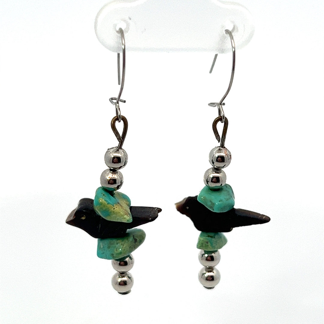 Sweet Turquoise Bird Earrings