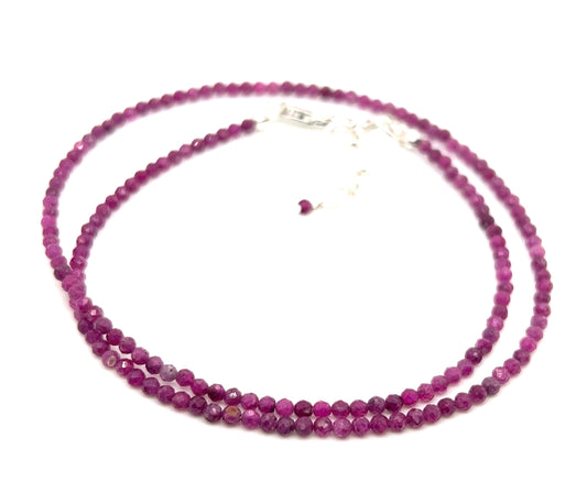 Ruby Bead Necklace