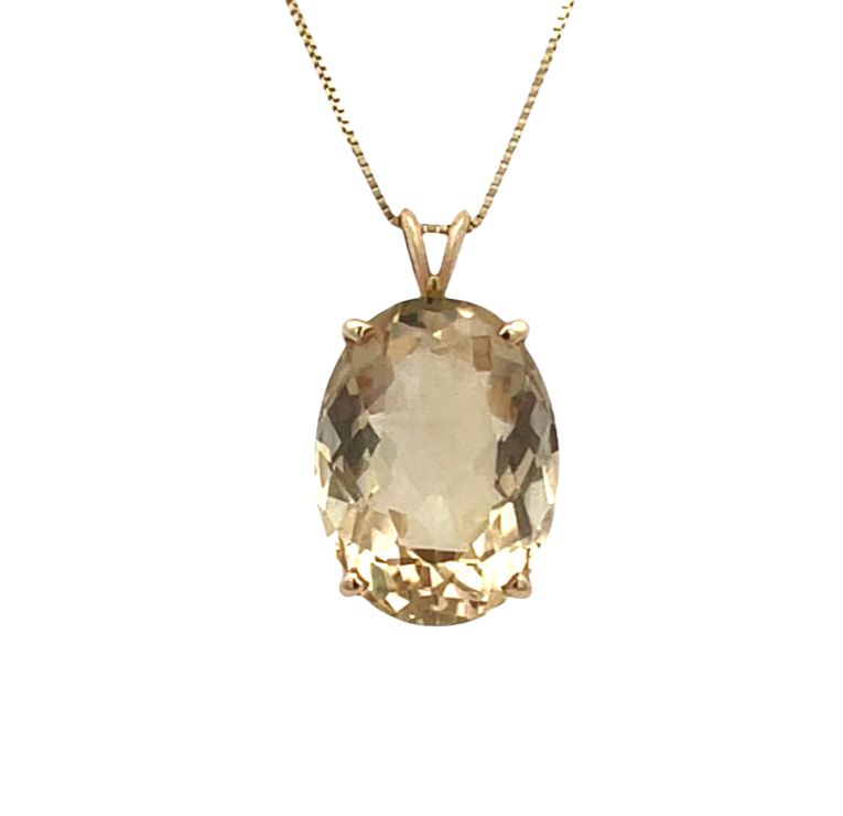 Citrine Pendant Big Bold and Beautiful Pendant