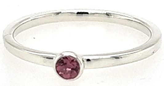 Tourmaline October Birthstone Stacking Ring