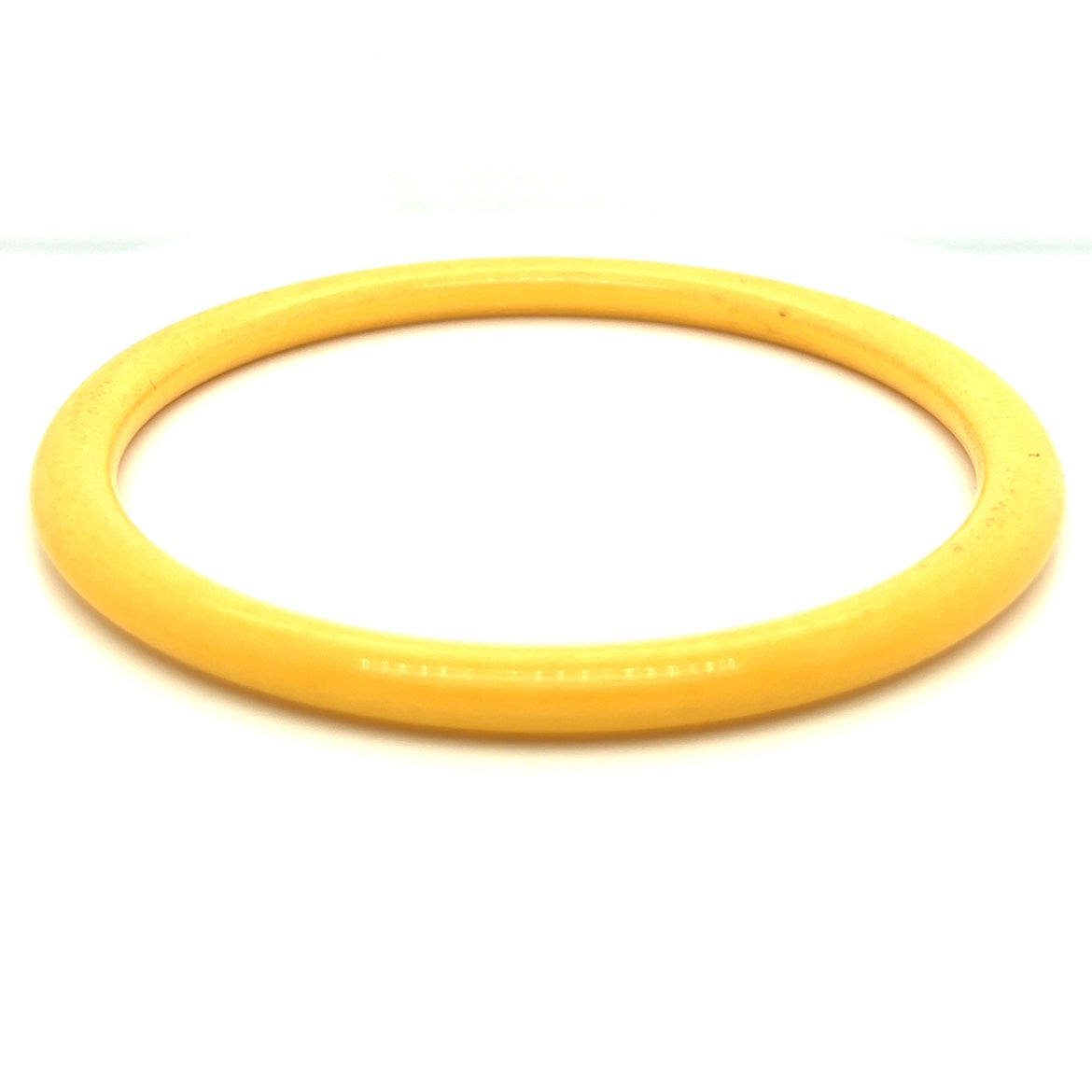 Vintage Mustard Yellow Bakelite Bangle Bracelet