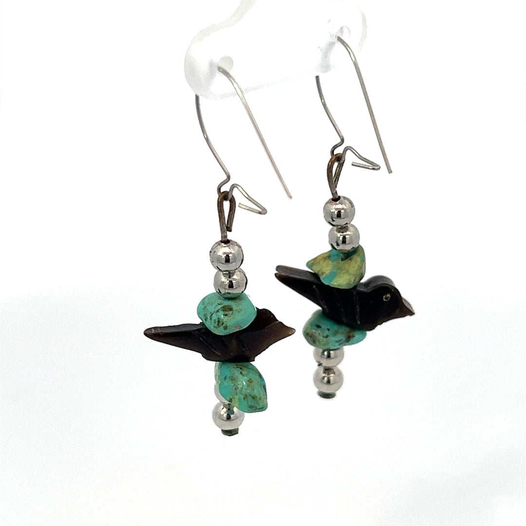 Sweet Turquoise Bird Earrings