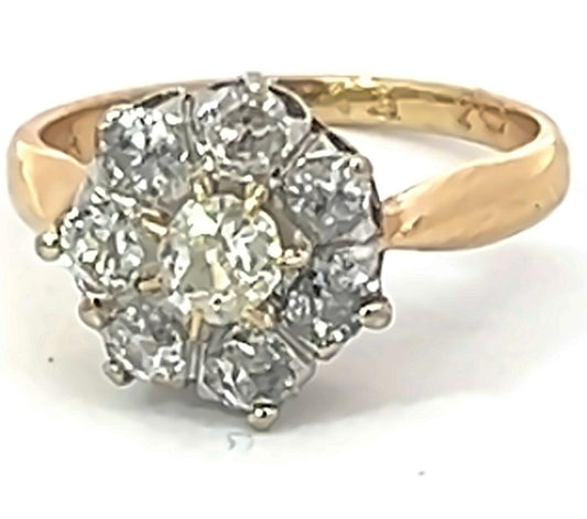 Vintage Floral Diamond Ring