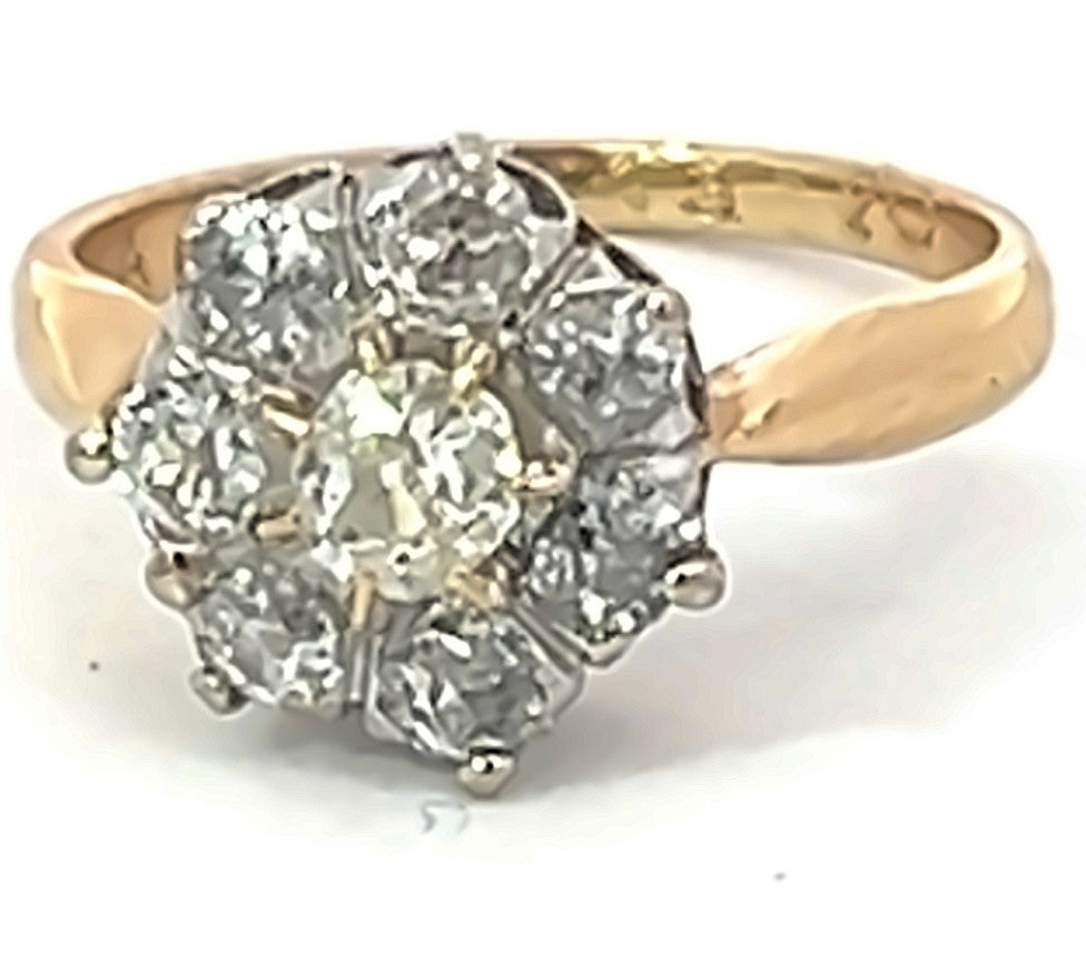 Vintage Floral Diamond Ring