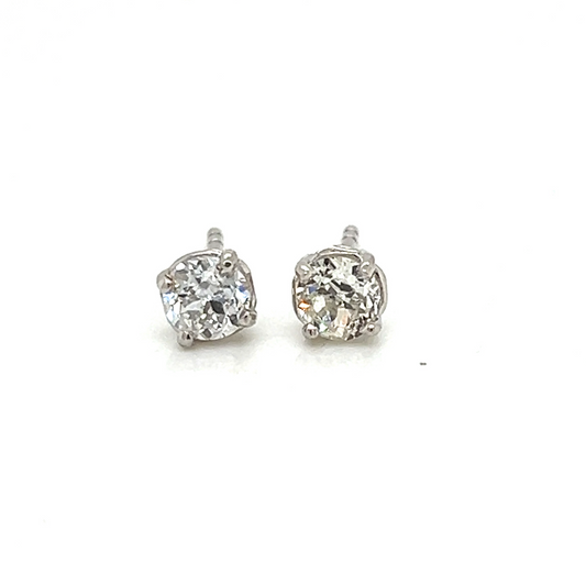 Old European Cut Diamond Earrings