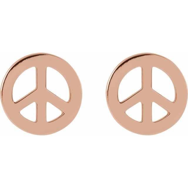 Petite Peace Sign Earrings