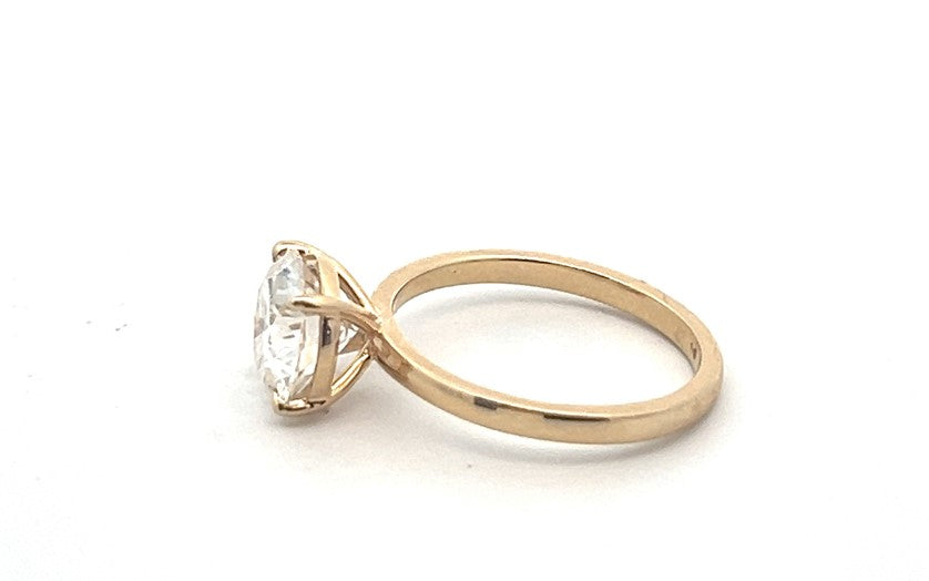 2.50 Carat Round Moissanite Solitaire Ring