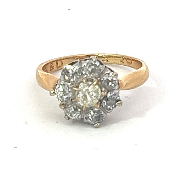 Vintage Floral Diamond Ring