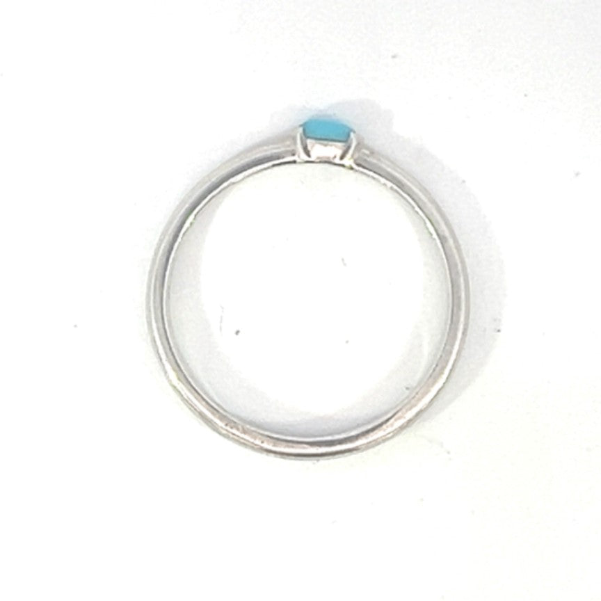 Stacking Ring with Marquise Cut Turqoise