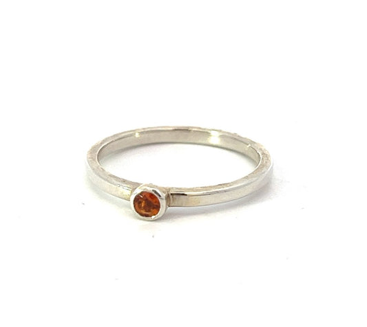 Citrine-November Birthstone Stacking Ring
