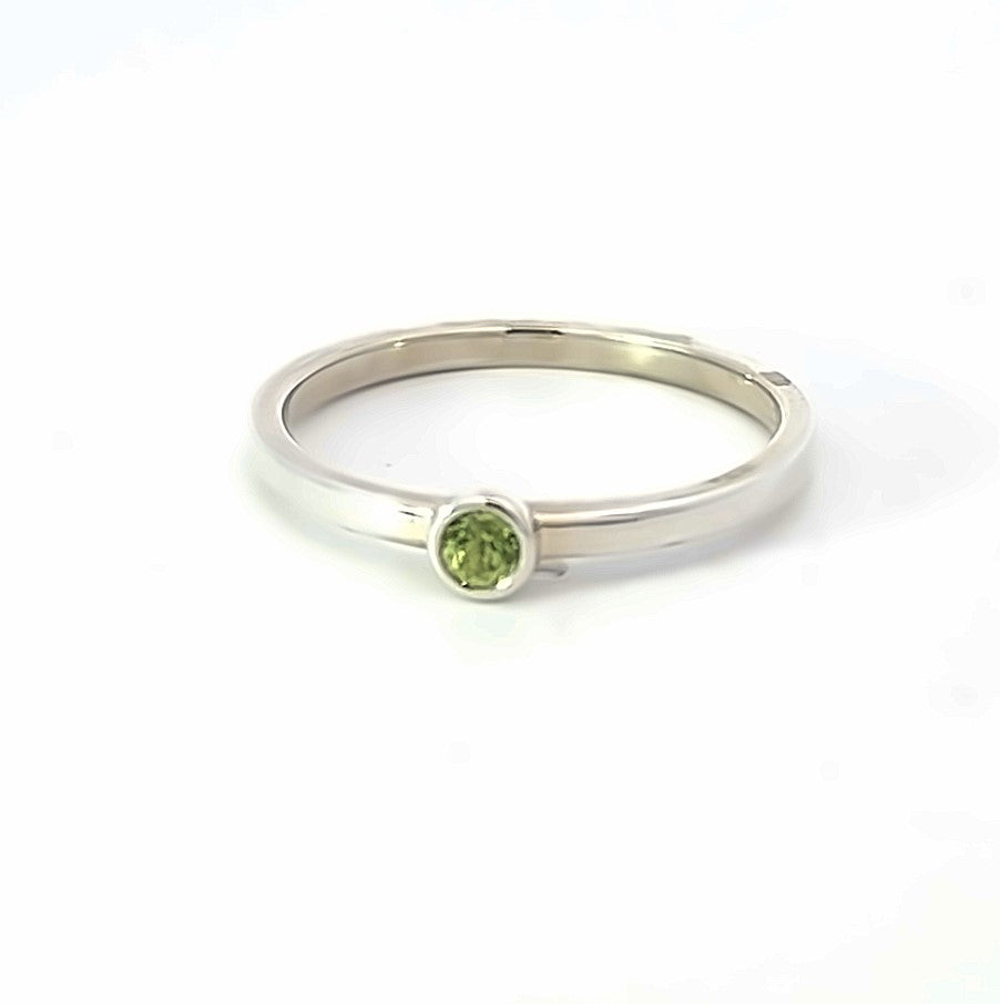 Peridot - August Birthstone Stacking Ring